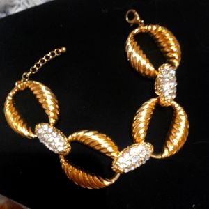 Beautiful Gold and bling bracelet.